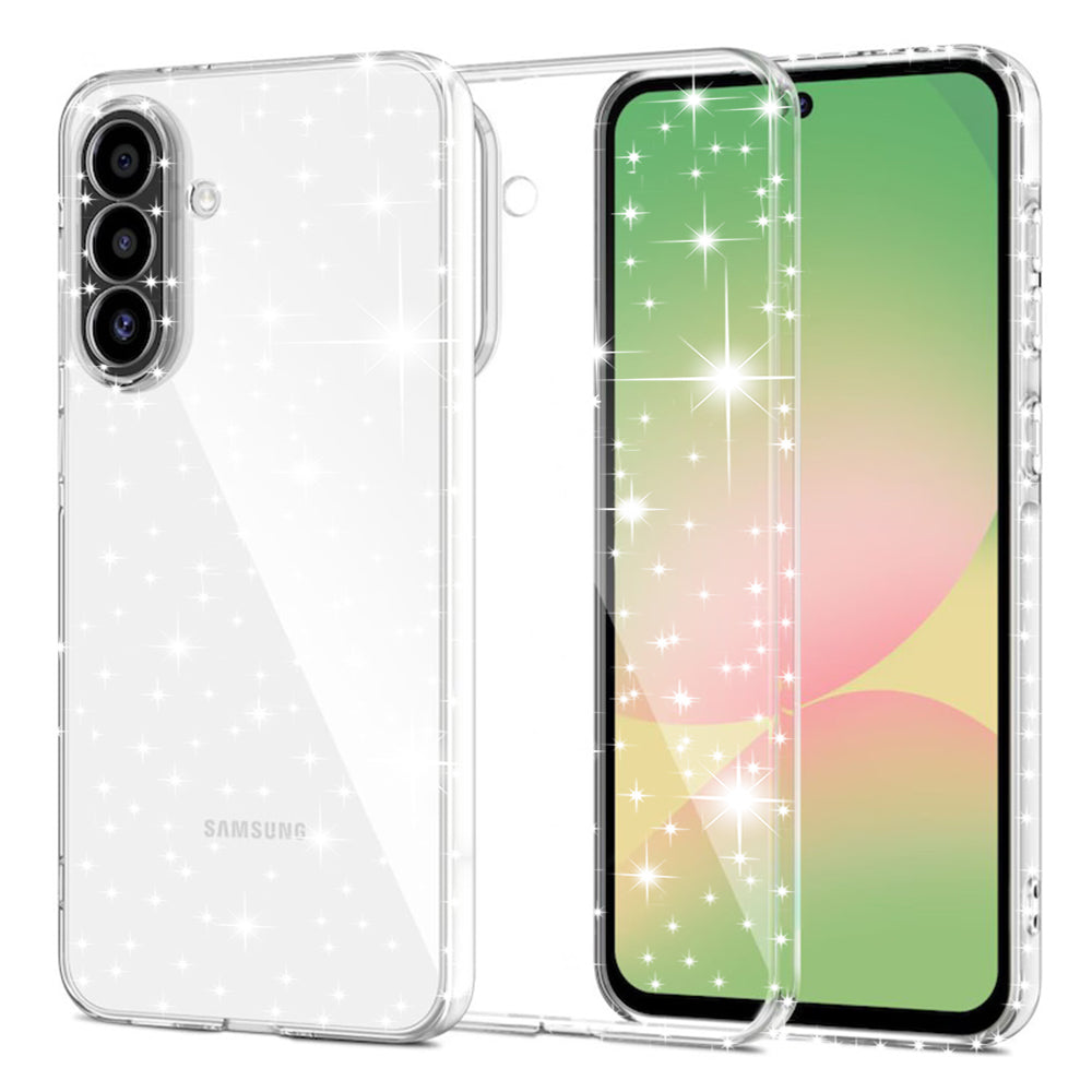 Pouzdro pro Samsung Galaxy A57 5G, Techsuit, SparkleSkin, Průhledné