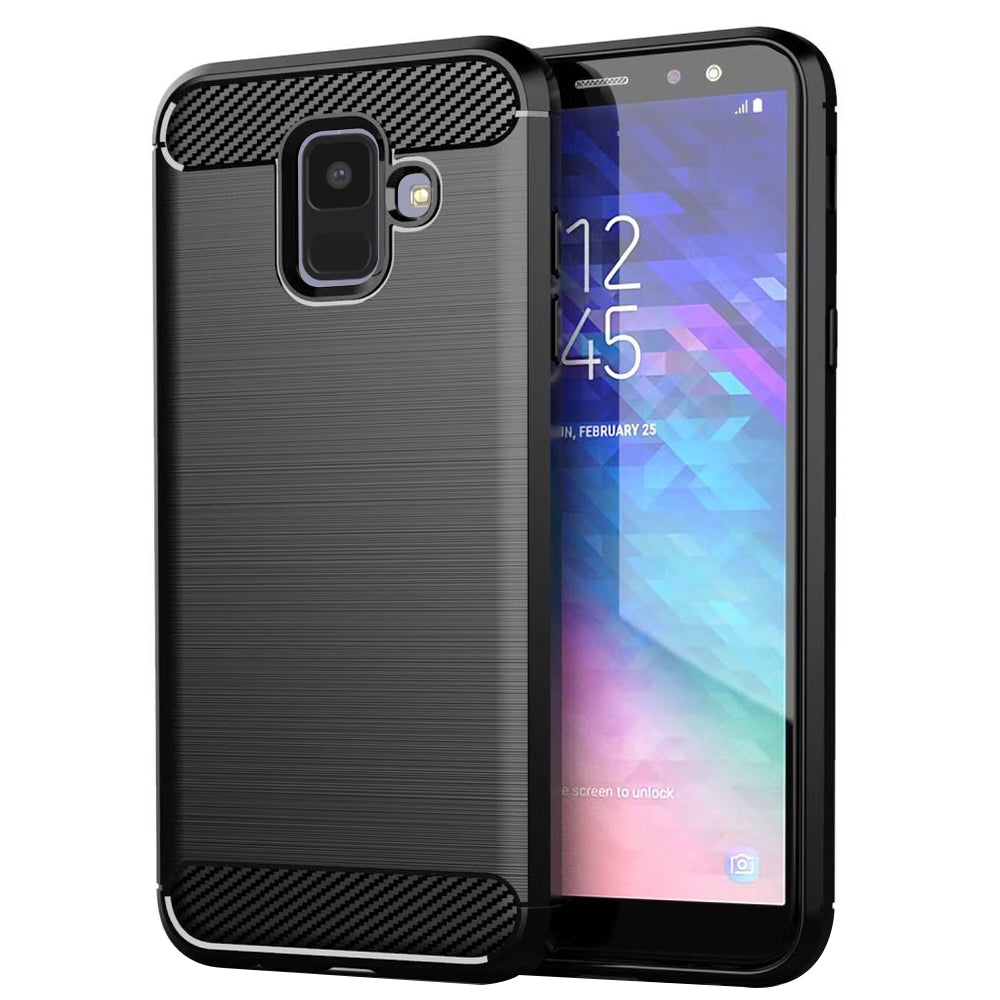 Pouzdro pro Samsung Galaxy A6 (2018) A600, Techsuit, Carbon, Černé