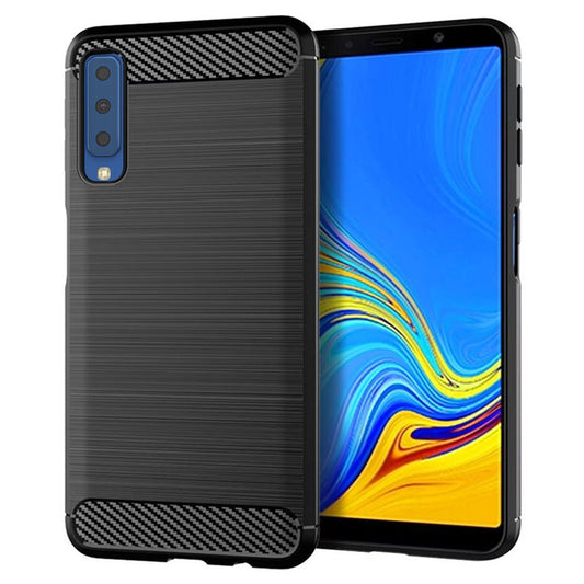 Pouzdro pro Samsung Galaxy A7 (2018) A750, Techsuit, Carbon, Černé