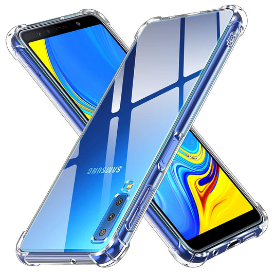 Pouzdro pro Samsung Galaxy A7 (2018) A750, Techsuit, Odolné proti nárazům, Průhledné