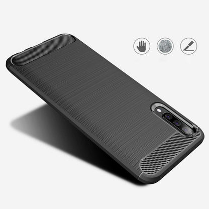 Pouzdro pro Samsung Galaxy A70s A707 / A70 A705, Techsuit, Carbon, Černé