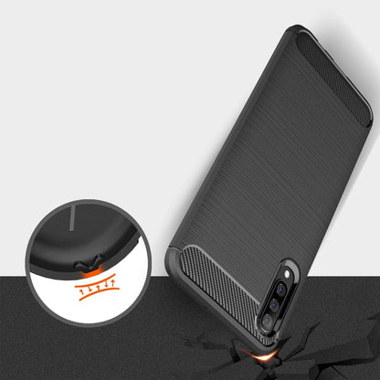 Pouzdro pro Samsung Galaxy A70s A707 / A70 A705, Techsuit, Carbon, Černé
