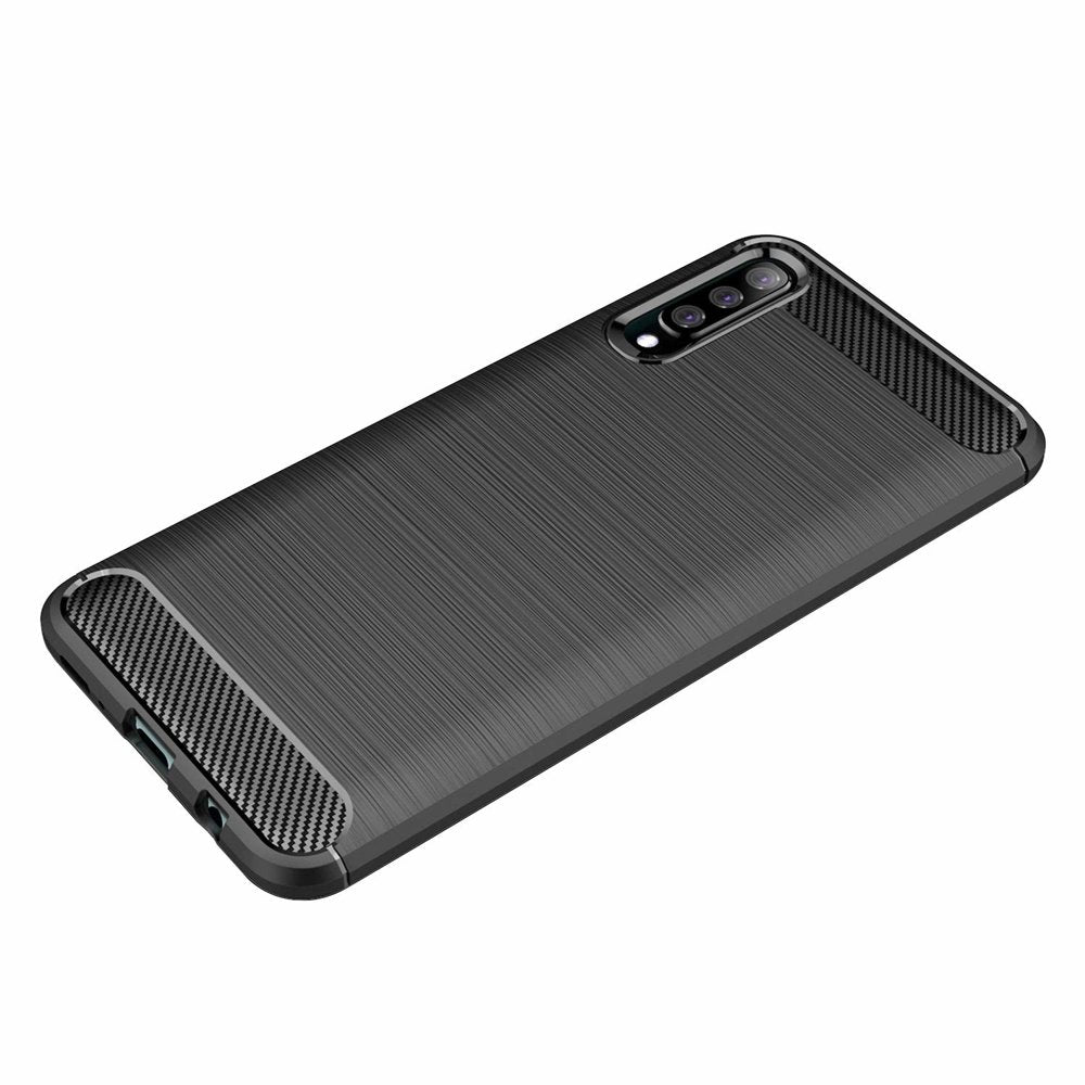 Pouzdro pro Samsung Galaxy A70s A707 / A70 A705, Techsuit, Carbon, Černé