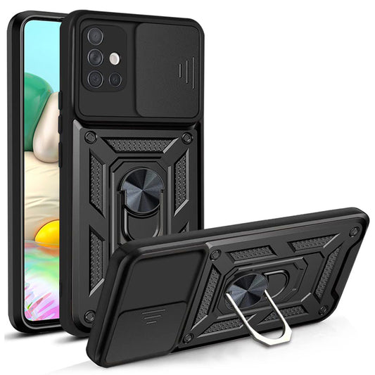 Pouzdro pro Samsung Galaxy A71 A715, Techsuit, CamShield, Černé