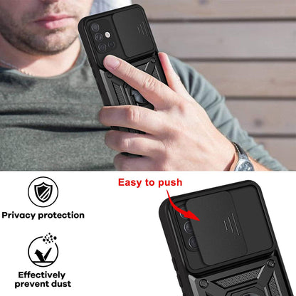 Pouzdro pro Samsung Galaxy A71 A715, Techsuit, CamShield, Černé