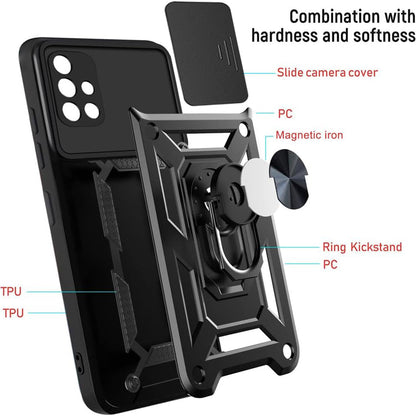 Pouzdro pro Samsung Galaxy A71 A715, Techsuit, CamShield, Černé