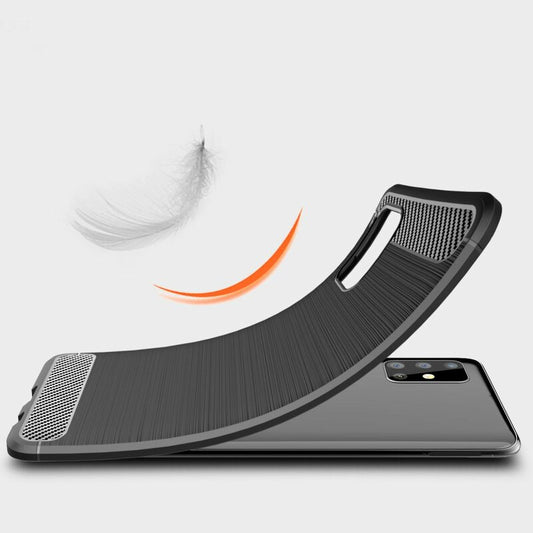 Pouzdro pro Samsung Galaxy A71 A715, Techsuit, Carbon, Černá