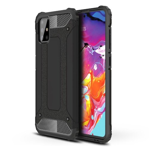 Pouzdro pro Samsung Galaxy A71 A715, Techsuit, Hybrid Armor, Černé