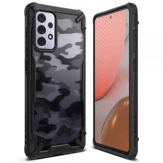 Pouzdro pro Samsung Galaxy A72 A725 / A72 5G A726, Ringke, Fusion X Design, Camouflage