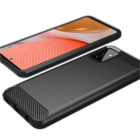 Pouzdro pro Samsung Galaxy A72 A725 / A72 5G A726, Techsuit, Carbon, Černé