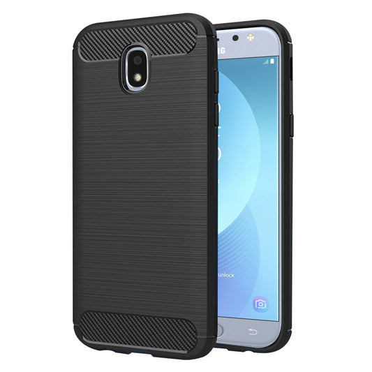 Pouzdro pro Samsung Galaxy J5 (2017) J530, Techsuit, Carbon, Černé