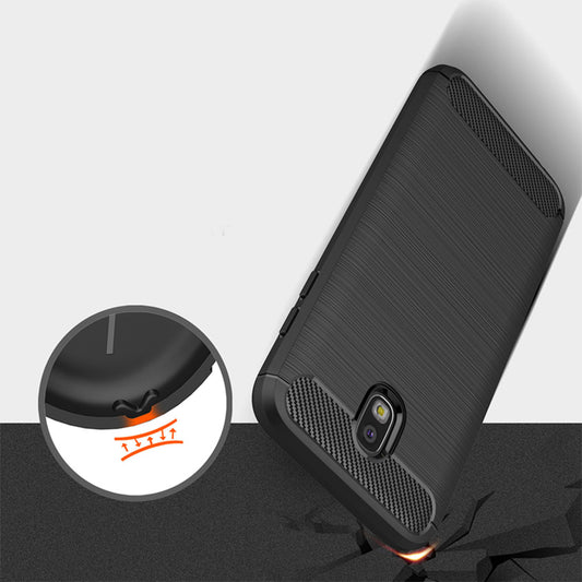 Pouzdro pro Samsung Galaxy J7 (2017) J730, Techsuit, Carbon, Černé