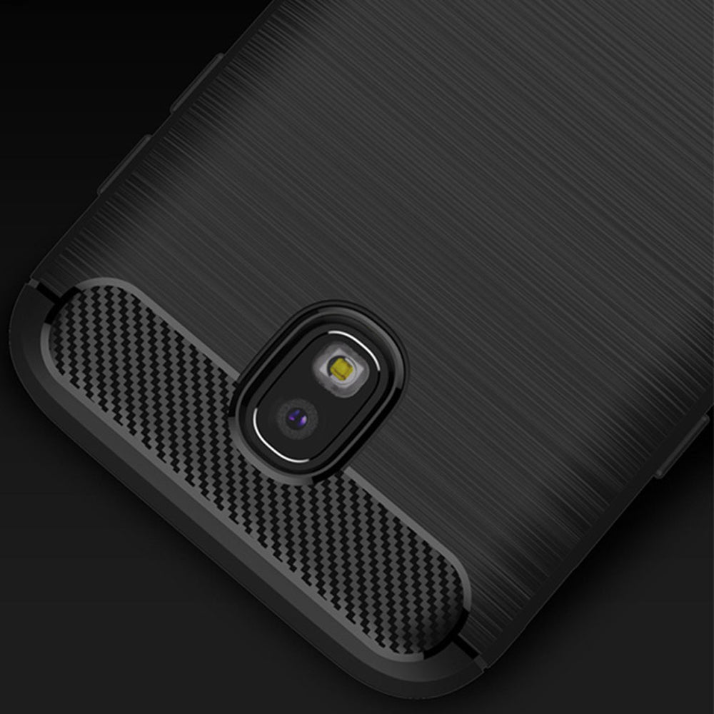 Pouzdro pro Samsung Galaxy J7 (2017) J730, Techsuit, Carbon, Černé