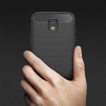 Pouzdro pro Samsung Galaxy J7 (2017) J730, Techsuit, Carbon, Černé