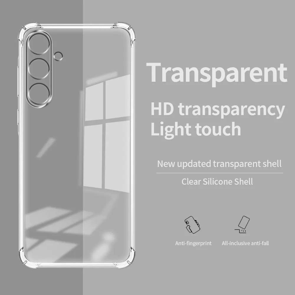 Pouzdro pro Samsung Galaxy M15, Techsuit, Shockproof Clear, Transparentní