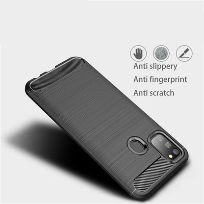 Pouzdro pro Samsung Galaxy M21 M215 / M30s M307, Techsuit, Carbon, Černé