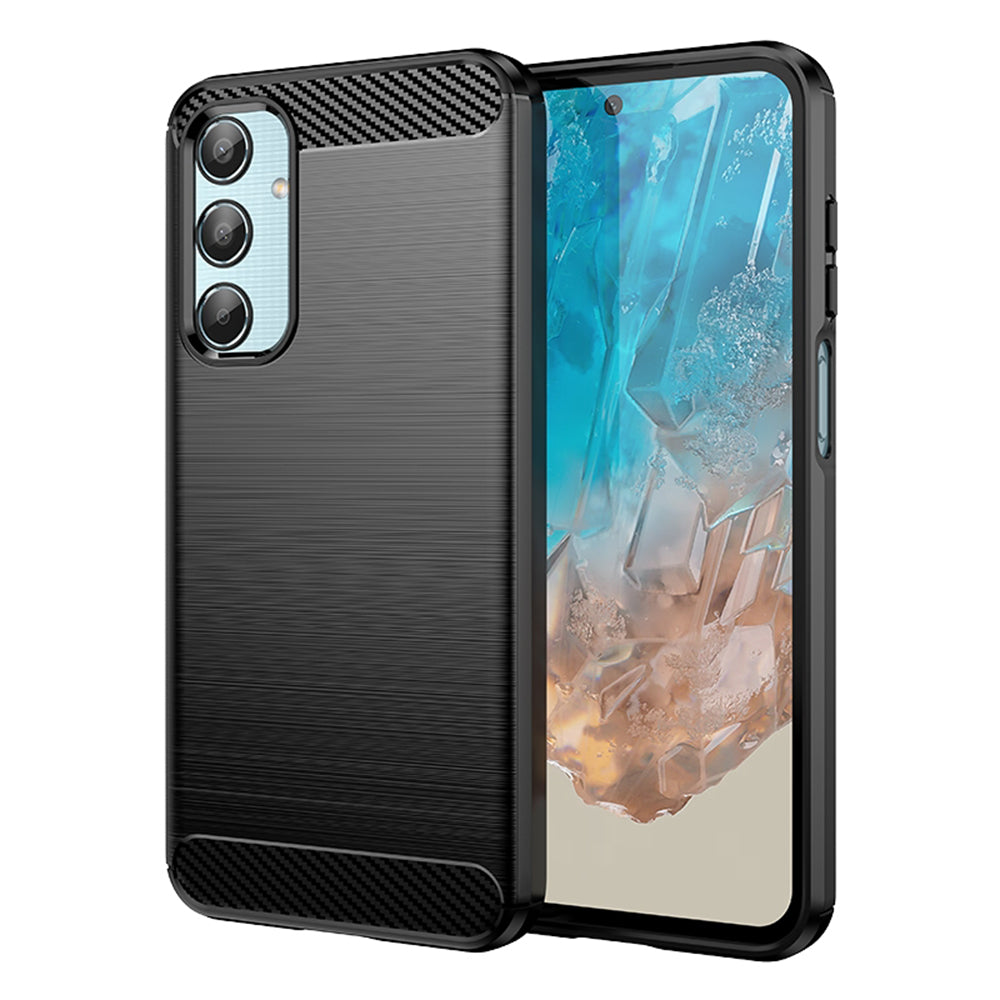Pouzdro pro Samsung Galaxy M35, Techsuit, Carbon, Černé