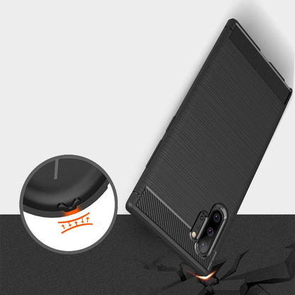 Pouzdro pro Samsung Galaxy Note 10+ 5G N976 / Note 10+ N975, Techsuit, Carbon, Černé