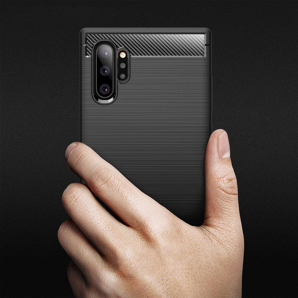 Pouzdro pro Samsung Galaxy Note 10+ 5G N976 / Note 10+ N975, Techsuit, Carbon, Černé