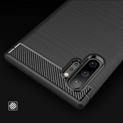 Pouzdro pro Samsung Galaxy Note 10+ 5G N976 / Note 10+ N975, Techsuit, Carbon, Černé