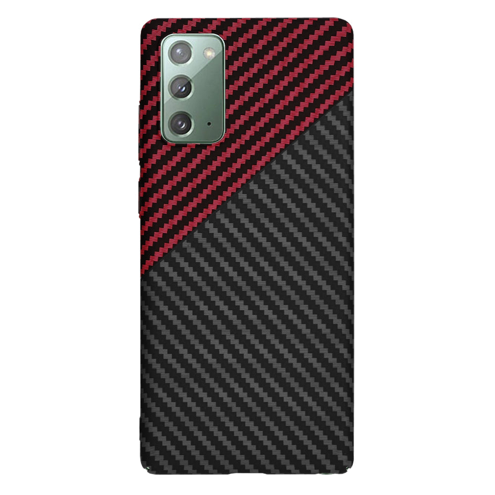 Case for Samsung Galaxy Note 20 5G N981 / Note 20 N980, Techsuit, Carbonite FiberShell, Black Red