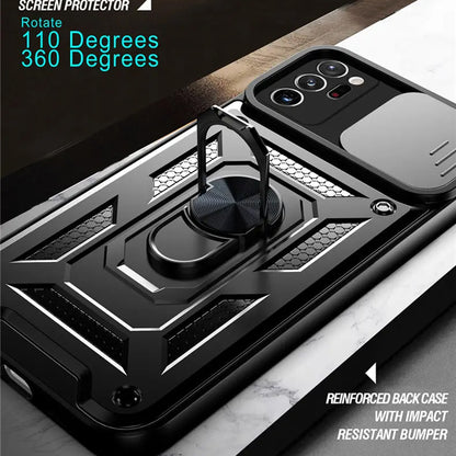 Pouzdro pro Samsung Galaxy Note 20 Ultra 5G N986 / Note 20 Ultra N985, Techsuit, CamShield, Černé