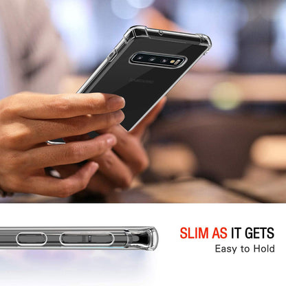 Pouzdro pro Samsung Galaxy S10 G973, Techsuit, Odolné proti nárazům, Průhledné