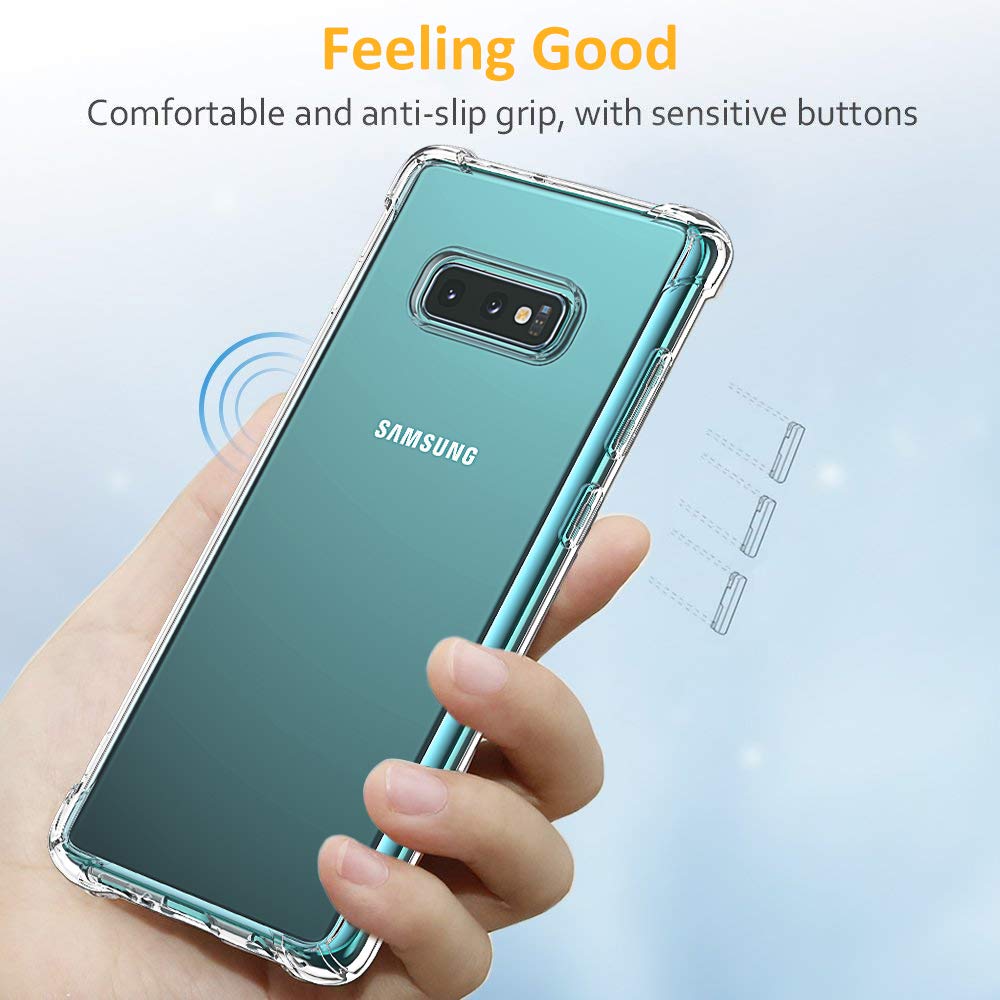 Case for Samsung Galaxy S10e G970, Techsuit, Shockproof Clear, Transparent