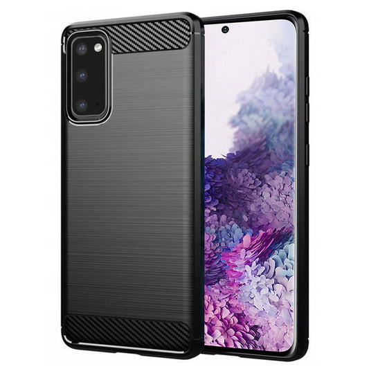 Pouzdro pro Samsung Galaxy S20 5G G981 / S20 G980, Techsuit, Carbon, Černé