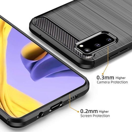 Pouzdro pro Samsung Galaxy S20 5G G981 / S20 G980, Techsuit, Carbon, Černé