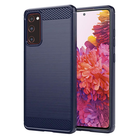 Pouzdro pro Samsung Galaxy S20 FE 2022 G781 / S20 FE 5G G781 / S20 FE G780, Techsuit, Carbon, Modré