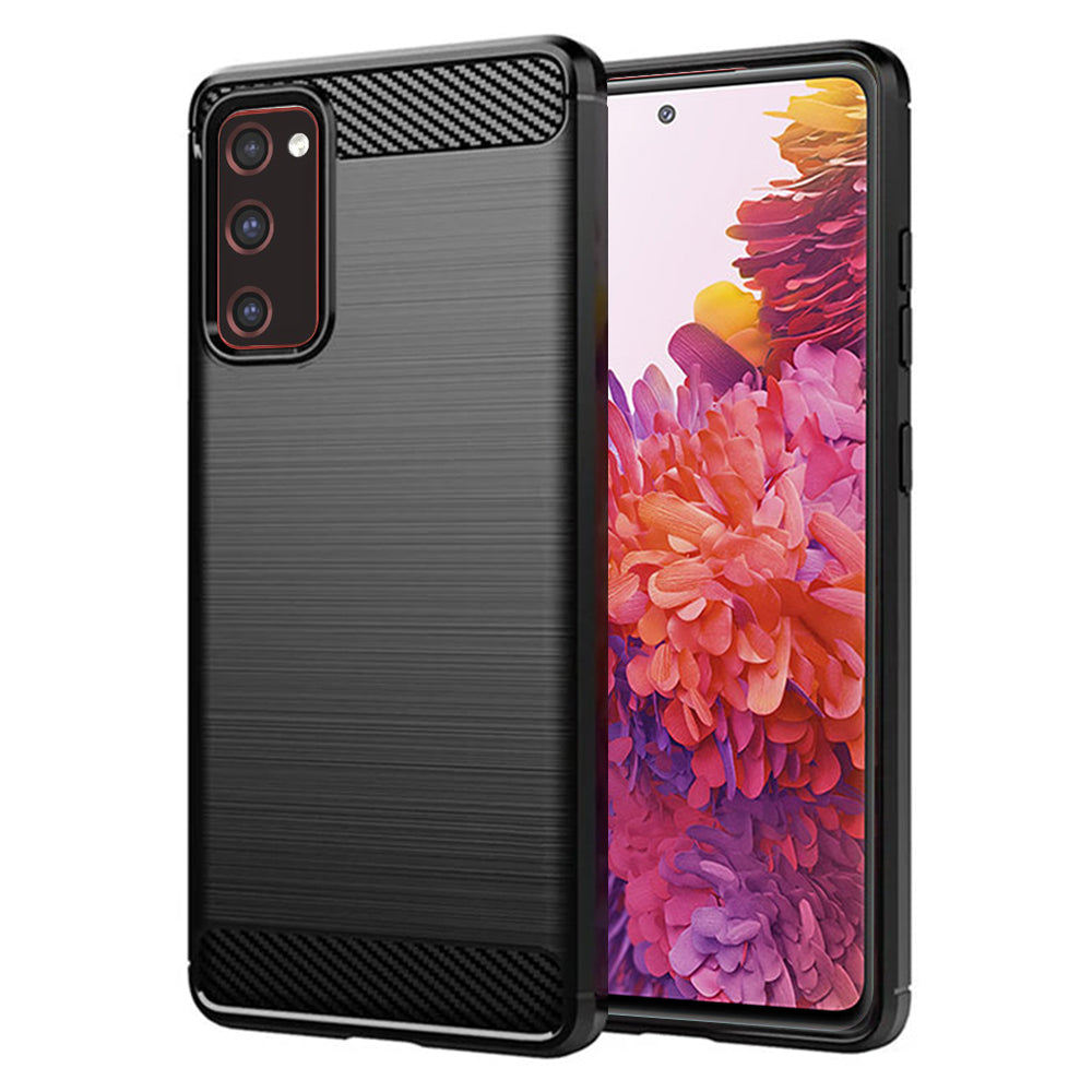 Case for Samsung Galaxy S20 FE 2022 G781 / S20 FE 5G G781 / S20 FE G780, Techsuit, Carbon, Black