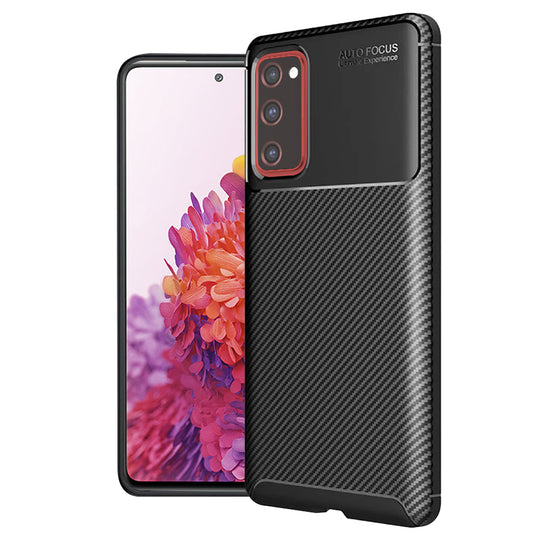 Pouzdro pro Samsung Galaxy S20 FE 2022 G781 / S20 FE 5G G781 / S20 FE G780, Techsuit, CarbonFiber, Černé