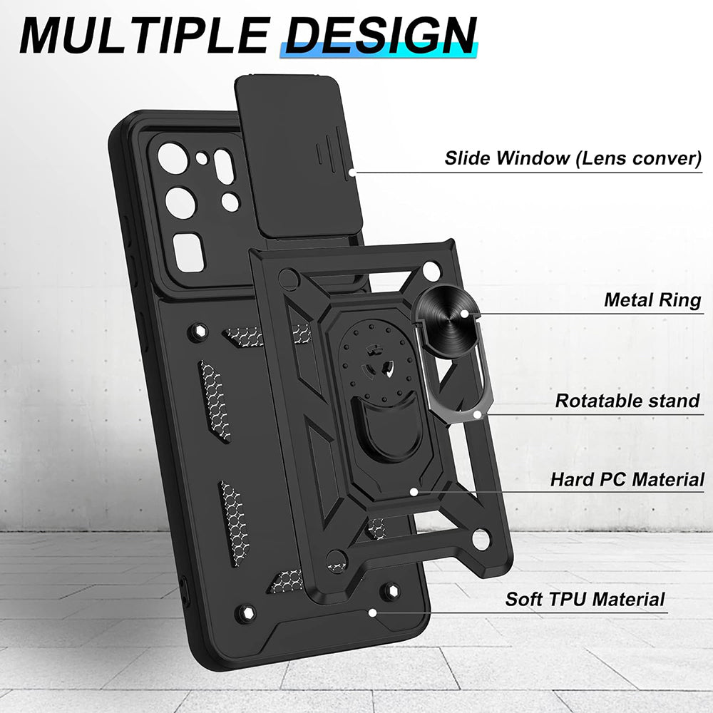 Pouzdro pro Samsung Galaxy S20 Ultra 5G G988 / S20 Ultra G988, Techsuit, CamShield, Černá