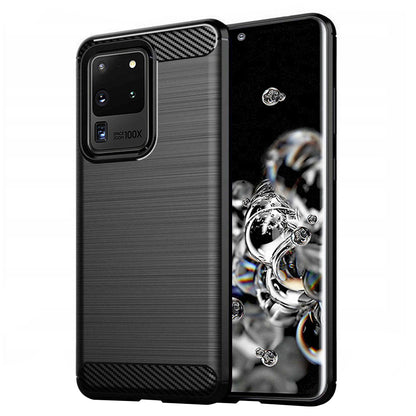 Pouzdro pro Samsung Galaxy S20 Ultra 5G G988 / S20 Ultra G988, Techsuit, Carbon, Černé