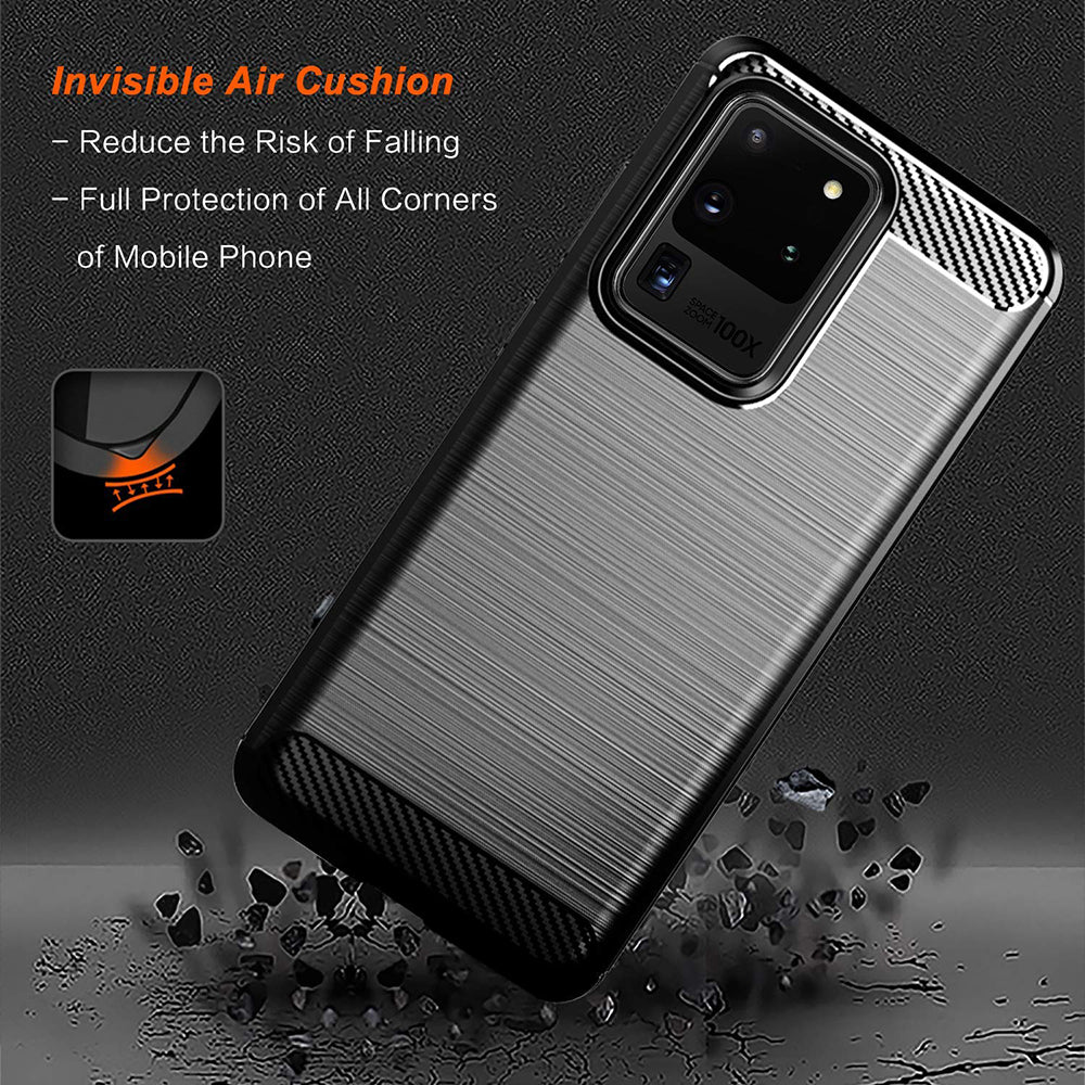 Pouzdro pro Samsung Galaxy S20 Ultra 5G G988 / S20 Ultra G988, Techsuit, Carbon, Černé