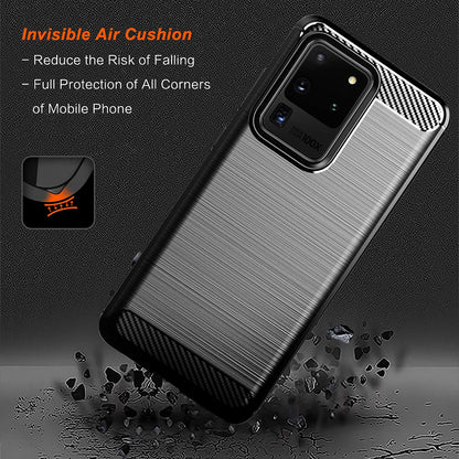 Pouzdro pro Samsung Galaxy S20 Ultra 5G G988 / S20 Ultra G988, Techsuit, Carbon, Černé