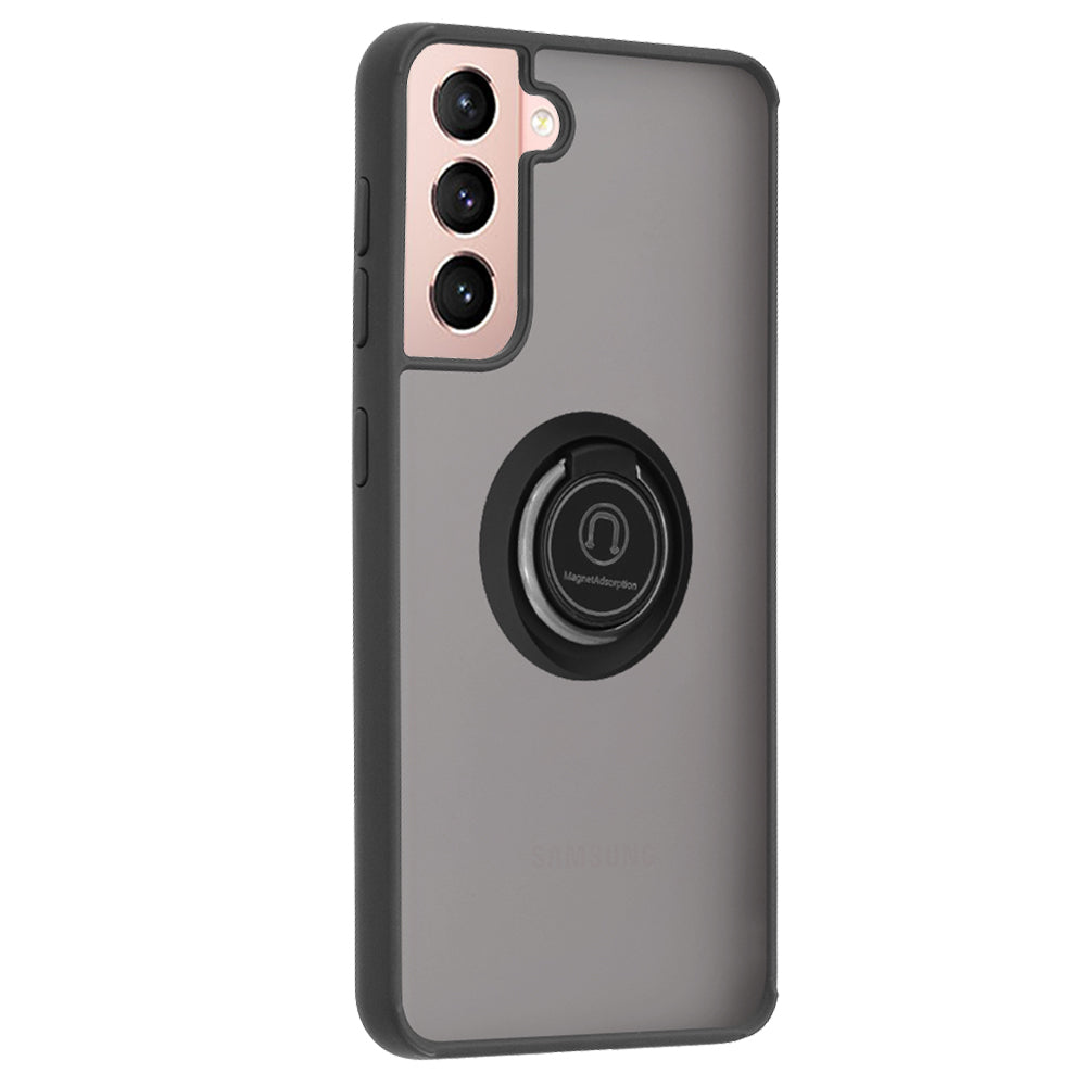 Case for Samsung Galaxy S21 5G G991, Techsuit, Glinth, Black