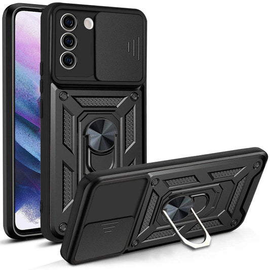Pouzdro pro Samsung Galaxy S21 FE 5G G990, Techsuit, CamShield, Černé