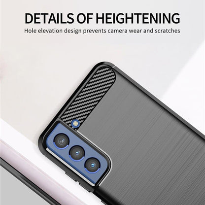 Pouzdro pro Samsung Galaxy S21 FE 5G G990, Techsuit, Carbon, Černé