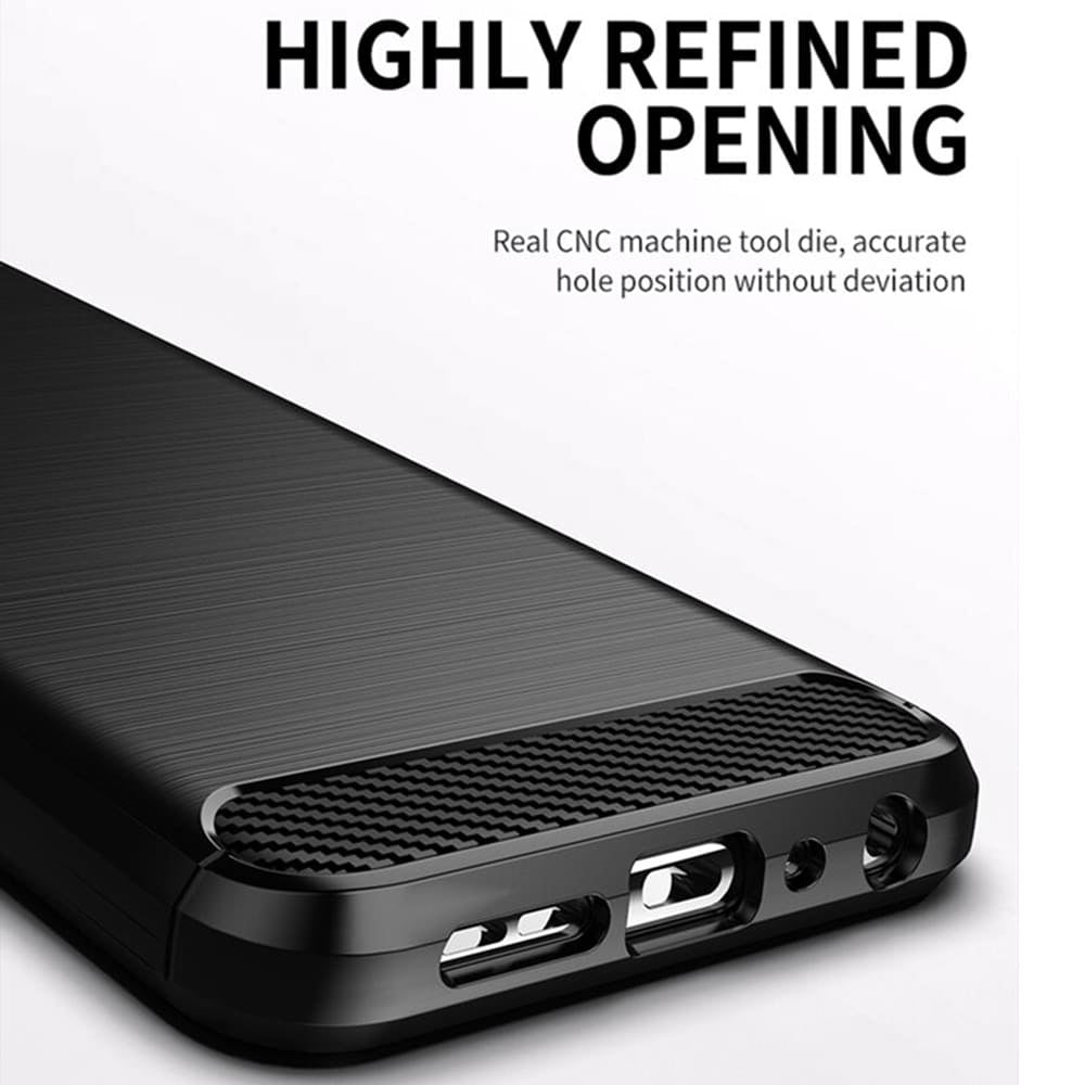 Pouzdro pro Samsung Galaxy S21 FE 5G G990, Techsuit, Carbon, Černé