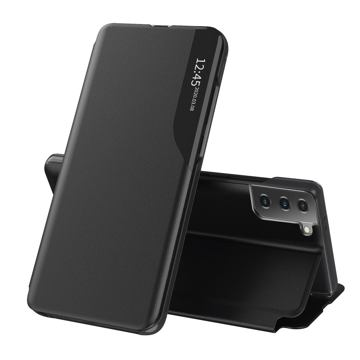 Pouzdro pro Samsung Galaxy S21 FE 5G G990, Techsuit, eFold, Černé