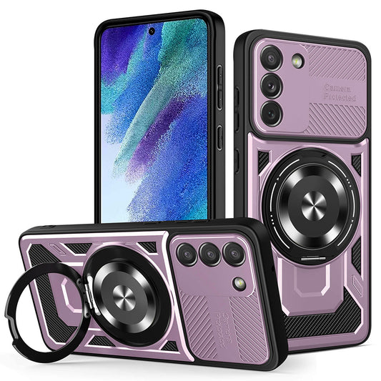 Pouzdro pro Samsung Galaxy S21 FE 5G G990, Techsuit, RuggedCam, Fialové