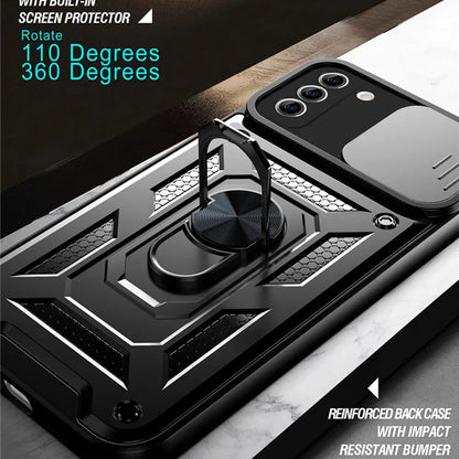 Case for Samsung Galaxy S21+ 5G G996, Techsuit, CamShield, Black