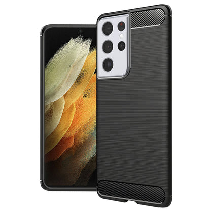 Pouzdro pro Samsung Galaxy S21 Ultra 5G G998, Techsuit, CarbonFiber, Černé