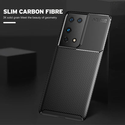 Pouzdro pro Samsung Galaxy S21 Ultra 5G G998, Techsuit, CarbonFiber, Černé
