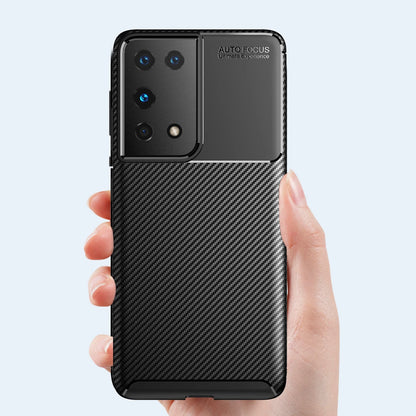Pouzdro pro Samsung Galaxy S21 Ultra 5G G998, Techsuit, CarbonFiber, Černé