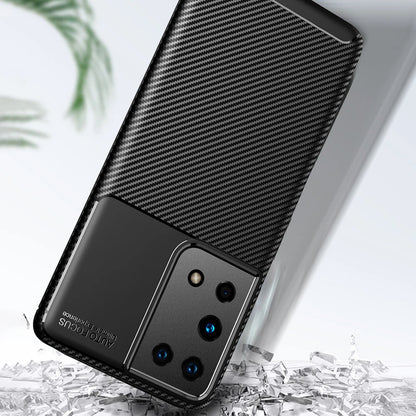 Pouzdro pro Samsung Galaxy S21 Ultra 5G G998, Techsuit, CarbonFiber, Černé