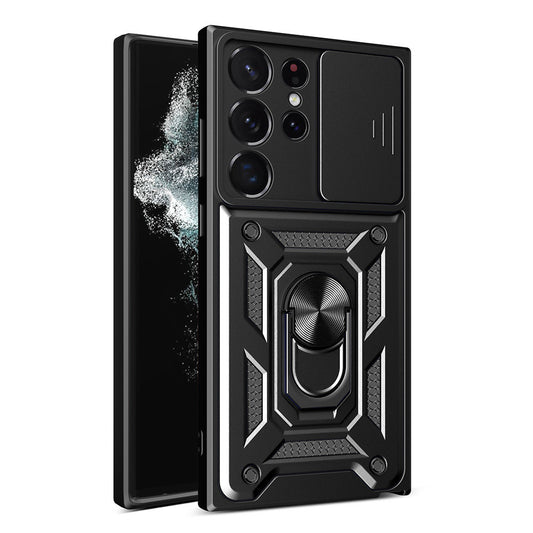 Pouzdro pro Samsung Galaxy S22 Ultra 5G S908, Techsuit, CamShield, Černé