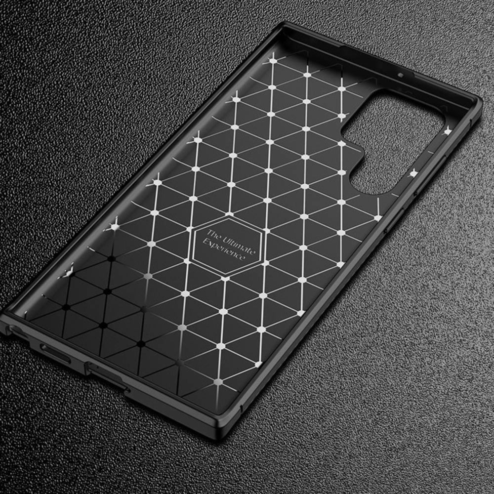 Pouzdro pro Samsung Galaxy S22 Ultra 5G S908, Techsuit, CarbonFiber, Černé